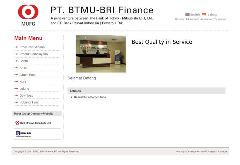 BTMU-BRI Finance