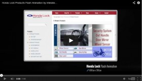 Honda Lock Products Flash Animation by interaksi.co.id