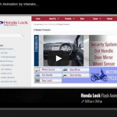 Honda Lock Products Flash Animation by interaksi.co.id