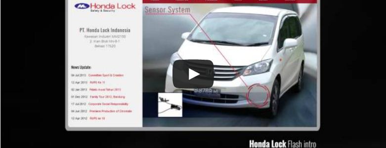 Honda Lock Indonesia Welcome Flash Intro by Interaksi.co.id