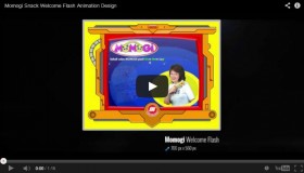 Momogi Snack Welcome Flash Animation Design