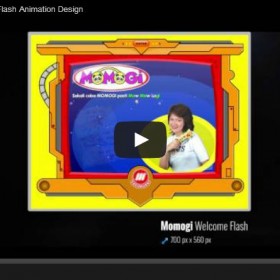 Momogi Snack Welcome Flash Animation Design