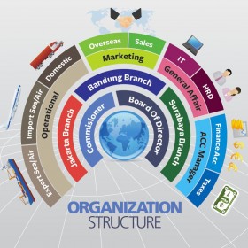 Infographics Organization Structures PT Indoprimatrans