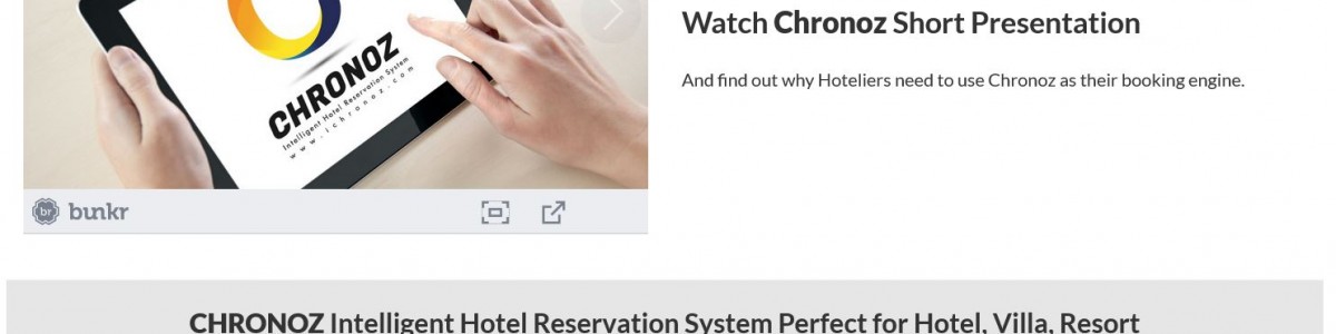 iChronoz Intelligent Hotel Reservation System