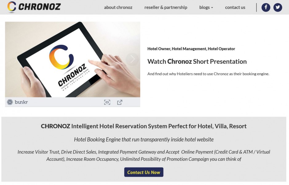 iChronoz Intelligent Hotel Reservation System